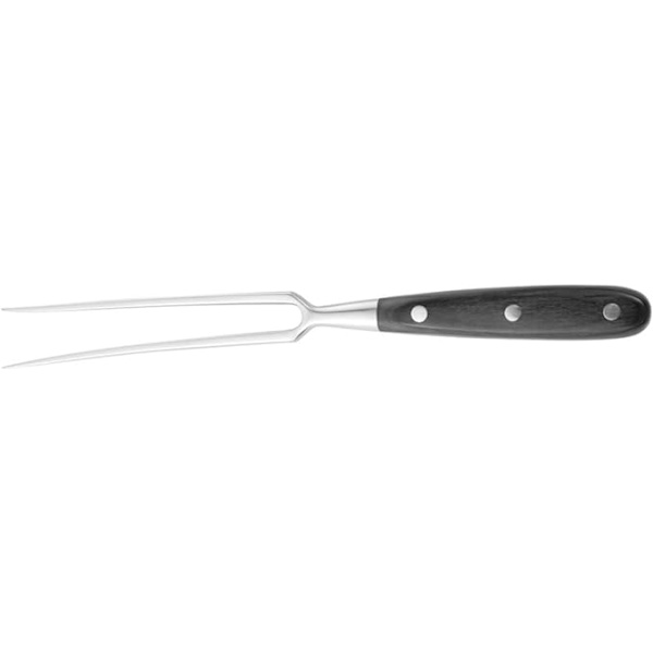 Kødfrok af rustfrit stål, træhåndtag 30 cm, rustfrit stål