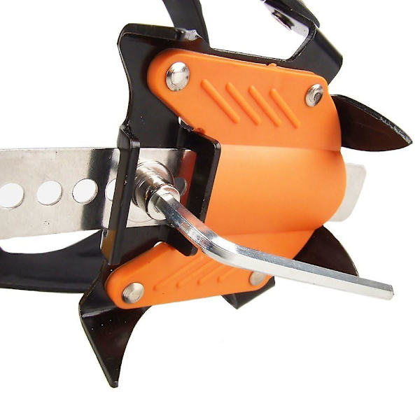 10 pigger Leveres med snowboard Kjede sveising Rustfritt stål pigger Utendørs ski Vinter fotturer Klatring Justerbar lengde