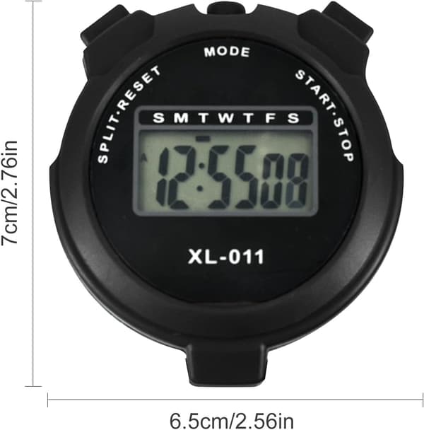 Digitalt sportsstopur Timer Stopur Stort display Interval T