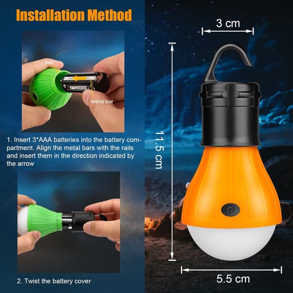 Campinglys LED lommelygte super lys nødsituation pære