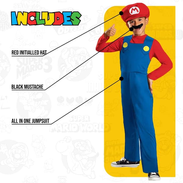 Nintendo Super Mario Kostume, Størrelse M