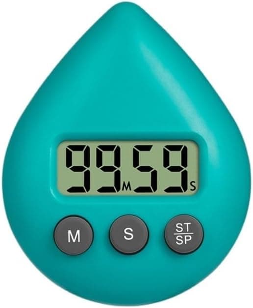 Mångsidig Vattentät Digital Duschtimer med Sugkopp - Perfekt Timer för Köket (Färg: Grön)