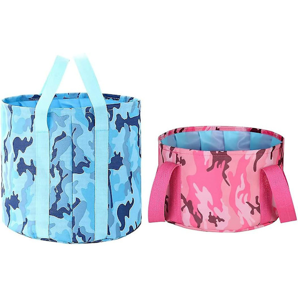 Hopfällbar Vattenhink, Hopfällbar Hink, 15L och 20L Multifunktionell Bärbar Hopfällbar Fiske Hink, Hopfällbar Bassäng, Hopfällbar Hink Ligh