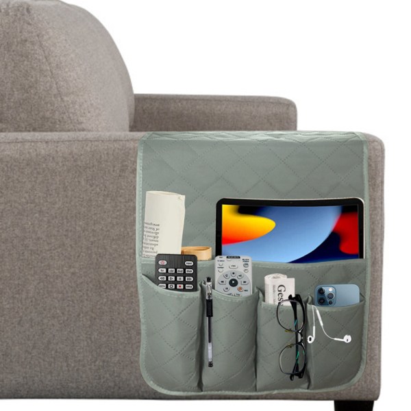 Sofa Armstol Mobiltelefon Fjernbetjening Opbevaringspose Sofa