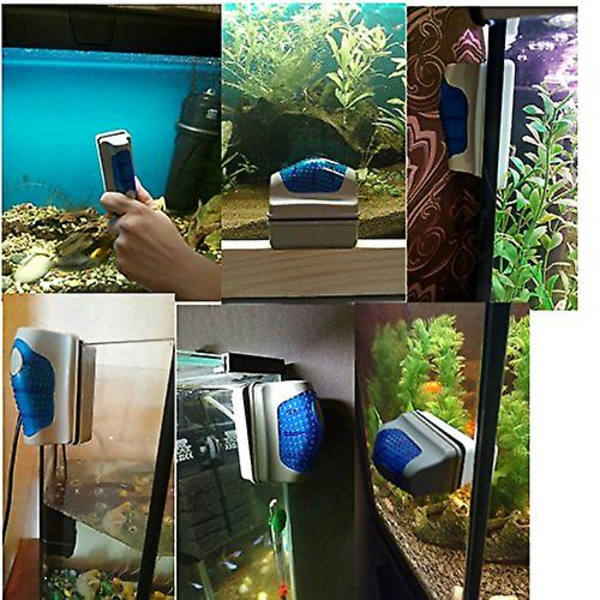 Magnetisk Akvarium Børste Fiskekum Rengøringsglas Alger Skraber