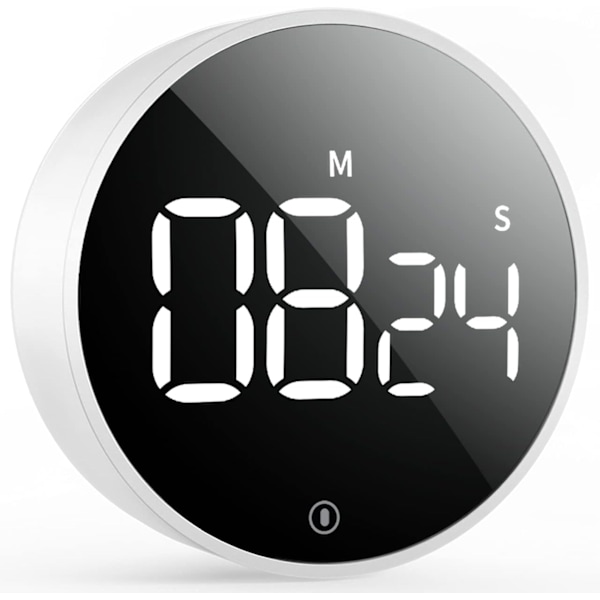 Digital Köktimer - Magnetisk Nedräknings- och Uppräkningstimer med Stor LED-Skärm, Justerbar Volym, Lätt att Använda för Matlagning