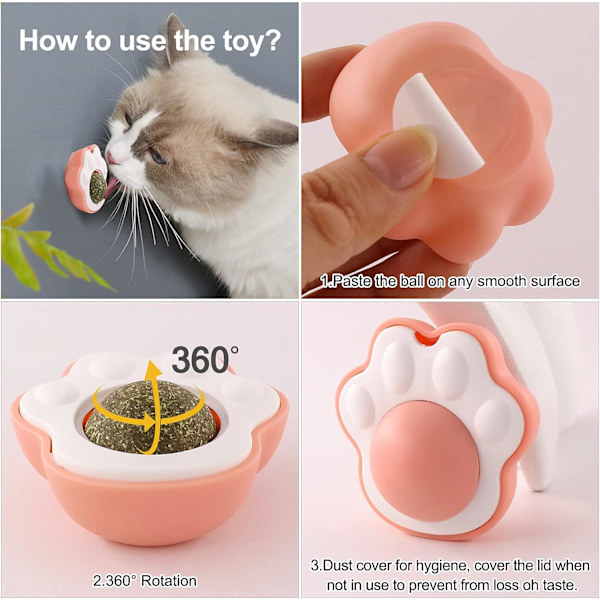 Kattmynta Boll Inomhus Katt Leksak, 7*8*4CM Kattmynta Boll Kattmynta Boll (Pulver