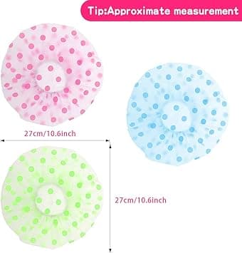 Blå+Grøn+Pink Badehætte 3 stk., Vandafvisende Badehætte