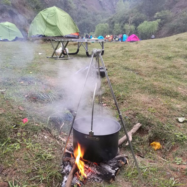 Utomhus picknick hängkruka i aluminiumlegering för camping 1