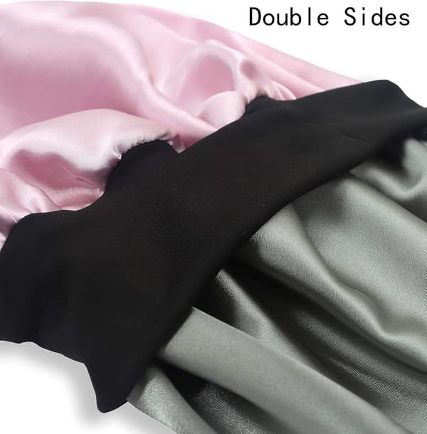 Satin Bred Elastisk Sovehue til Sovehue Hat Hår