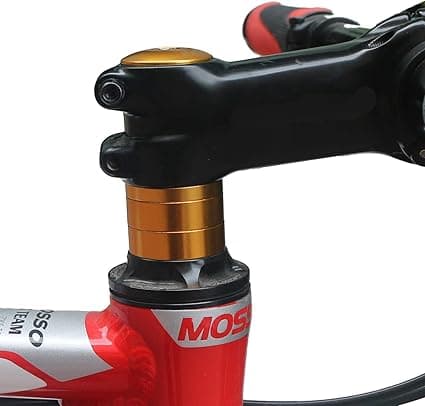 Hovedet Spacer med Stem Top Cap, Headset Star Nut Guld Farve
