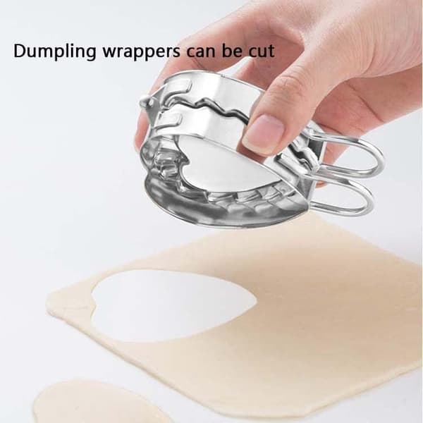 1 stk Hjerteformet Dumplingform i Rustfritt Stål - DIY Jiaozi