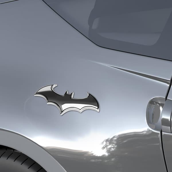 3D metal bilmærke, unik bilsticker