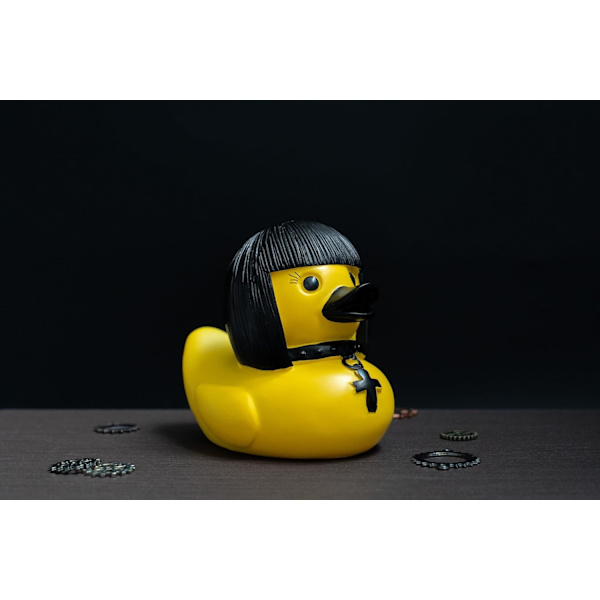 Punk Duck Goth Harpiksand, Halloween Harpiksanddekorasjon, Nyhet Ande Ornamenter, 80-tallet Punk And, Mørk Satan
