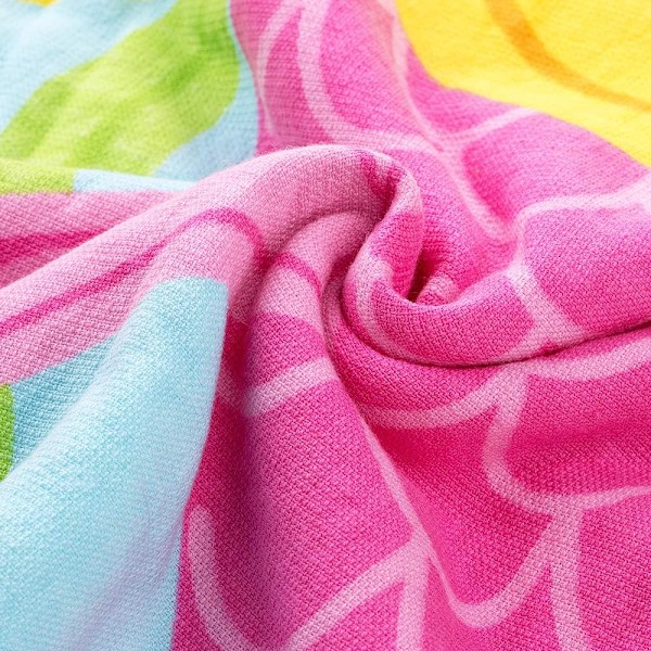 Bomuld Badeponcho Børne Badehåndklæde Børn Hætteponcho til Drenge og