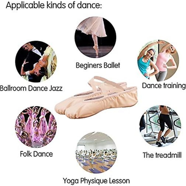 Balletdansesko Split Sole Flade Gymnastiksko Dansesko