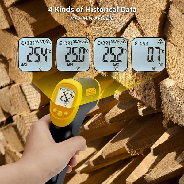 Infraröd Termometer, INK-IFT04 Kontaktlös Digital Industriell