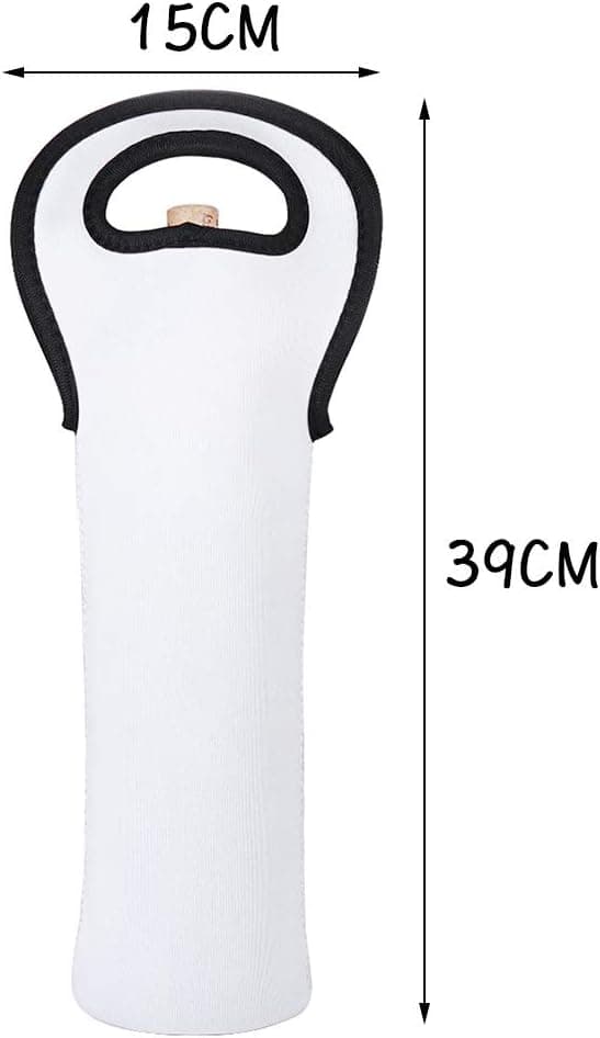 2 x 750ml Bärbara Neopren Vinflaskhållare och Vinförvaringsväskor