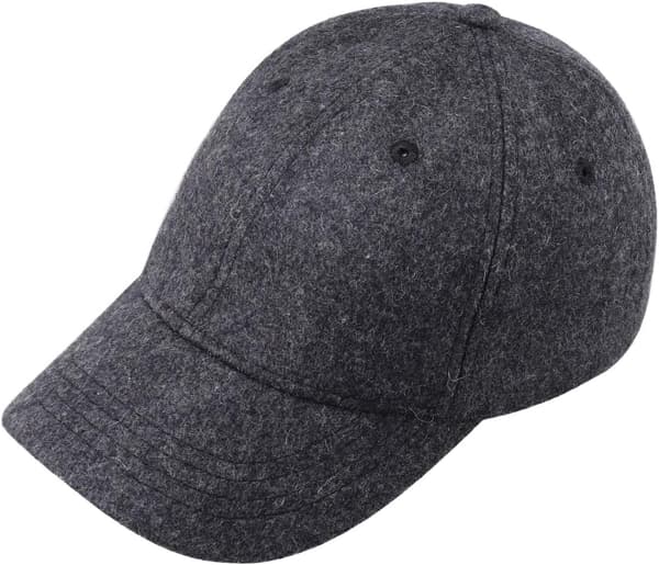 Vinter Baseball Cap med Fleeceforing til Mænd og Kvinder - Mørkegrå
