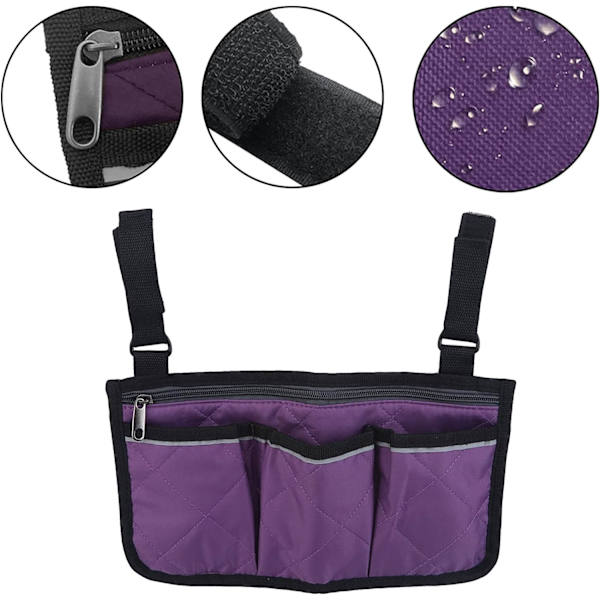 1 Stykke Lilla Armlenestøtte Side Organizer Barnevogn Side Multi-Lomme