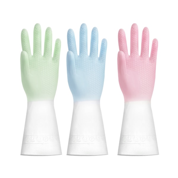 3 Par Latexfria Diskmaskinshandskar, Långärmade Hushålls