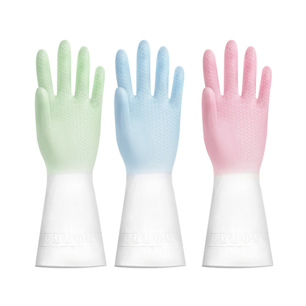 3 Par Latexfrie Oppvaskhansker, Lange Ermer Husholdning
