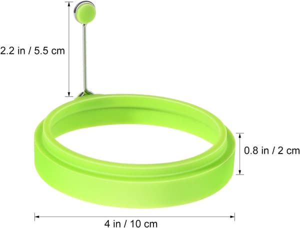 Stekt eggform for stekepanne Egg Rings Silikonpannekakeform R