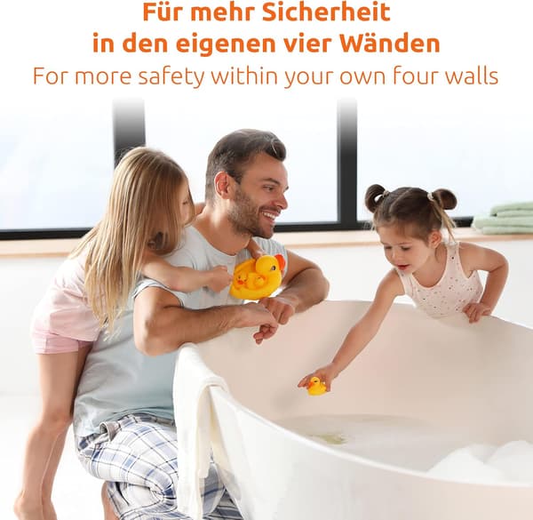 Sklisikre dusj- og badekar-grommet (15 cm), sett med 20 dusjputer