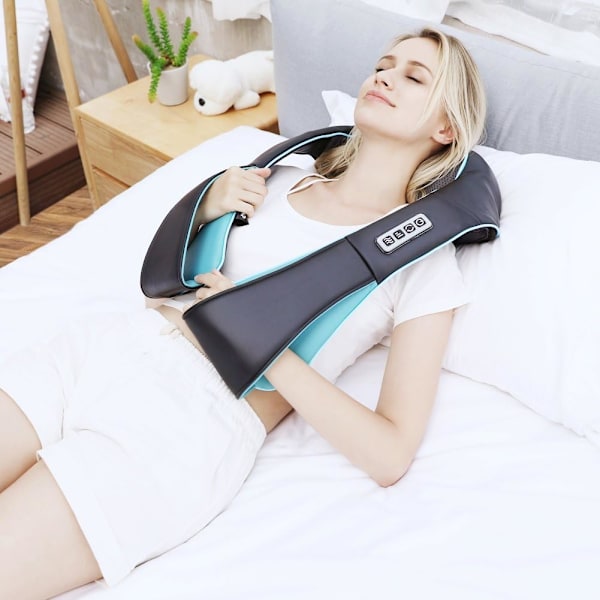 Nakkemassager med varme dyb knedende massage til rund nakke ryg enkelt skulder brug hjemme bil kontor dyb væv