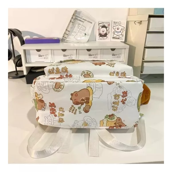 Capybara Ryggsäck för Skolan, Söt Skolryggsäck