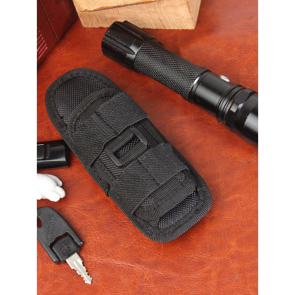 Taktisk 360 Graders Drejelig Lommelygte Holster, Nylon