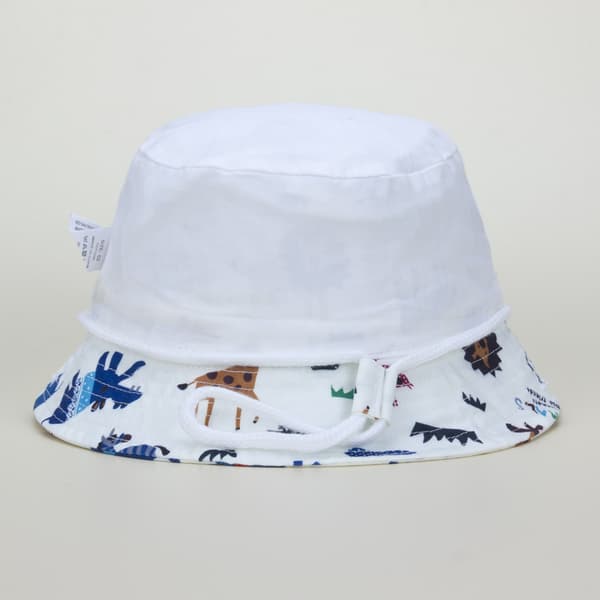 Vit bakgrund djur - Baby flicka barn solhatt unisex vikbar