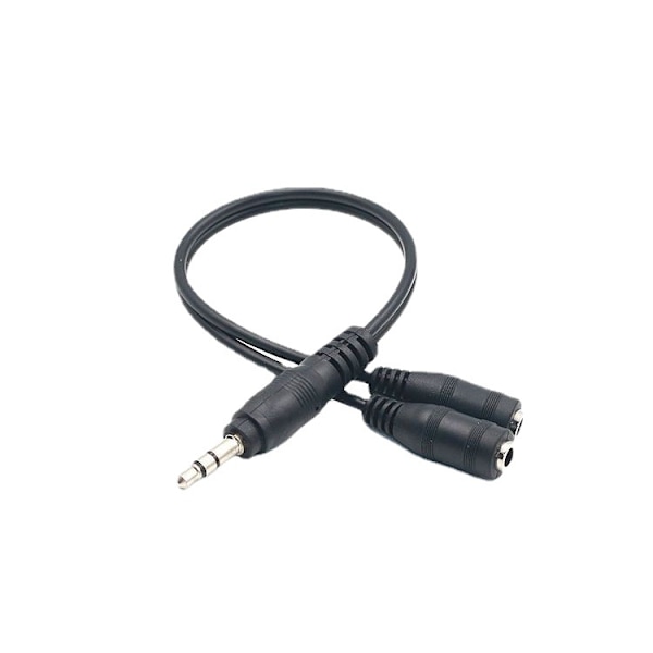 Hovedetelefon Splitter til 2 Hovetelefoner/Aux Splitter 1 ind 2 ud / 1 Audio Jack til 2 Højttalere eller Hovetelefoner (3,5 mm TRS Han)