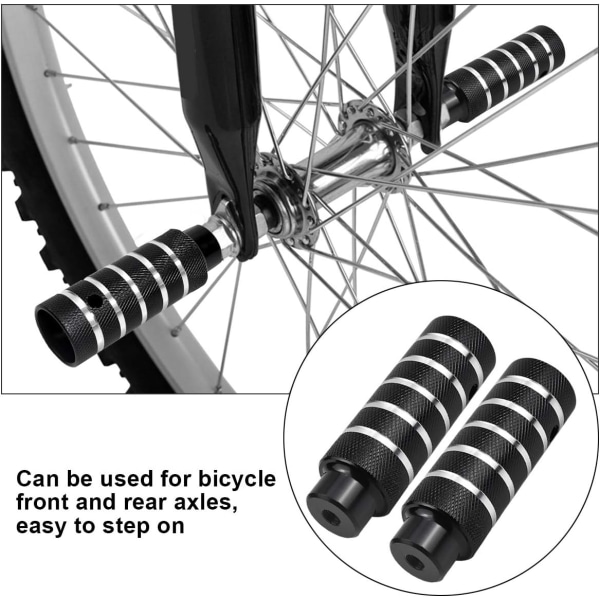 2 stk. Aluminiumslegerings Pedaler med Anti-Skli for , Sykkelpedal, Sylindrisk