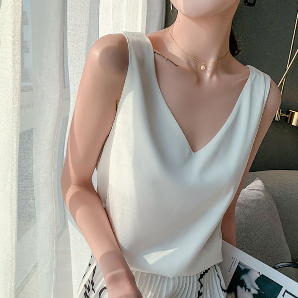 Acetat camisole underkläder för kvinnor, underdel med kostym