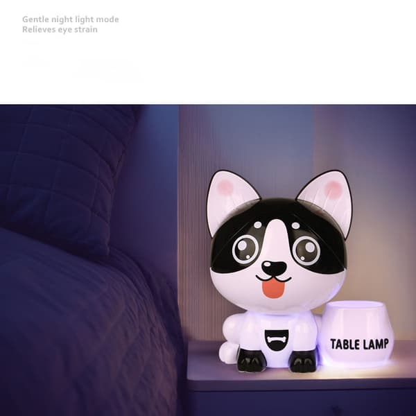 Ladeskrivebordslampe Øyevern LED Spargris nattlys