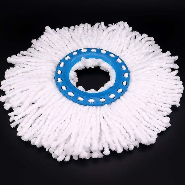 Mikrofiber moppehoder, runde utskiftbare moppehoder 360 rotasjon moppehoder for gulvrengjøring 4 stk (diameter 16 cm)