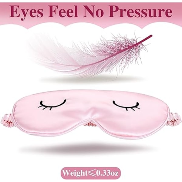 2 delar söta sovande ögonmasker för barn Silk Sleep Eye Patches