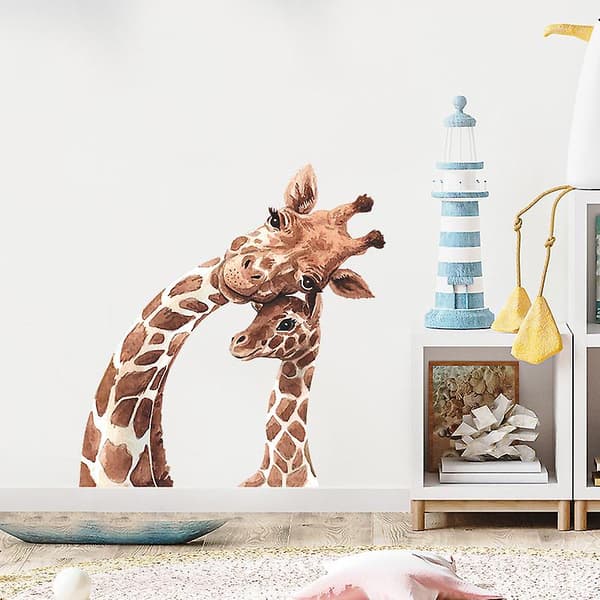 Söta giraff väggdekal Väggdekoration dekal för vardagsrum sovrum kontor