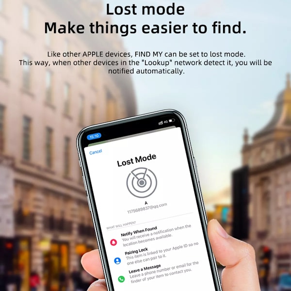 Tracker Pets Bag Locator för plånböcker
