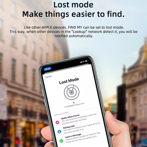 Tracker Pets Bag Locator til tegnebøger