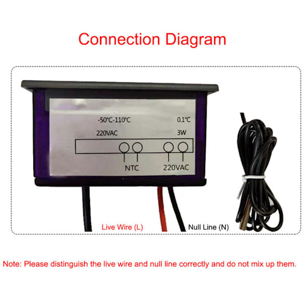 ZFX-900 Termometer Indbygget Temperaturindikator Smart Digital