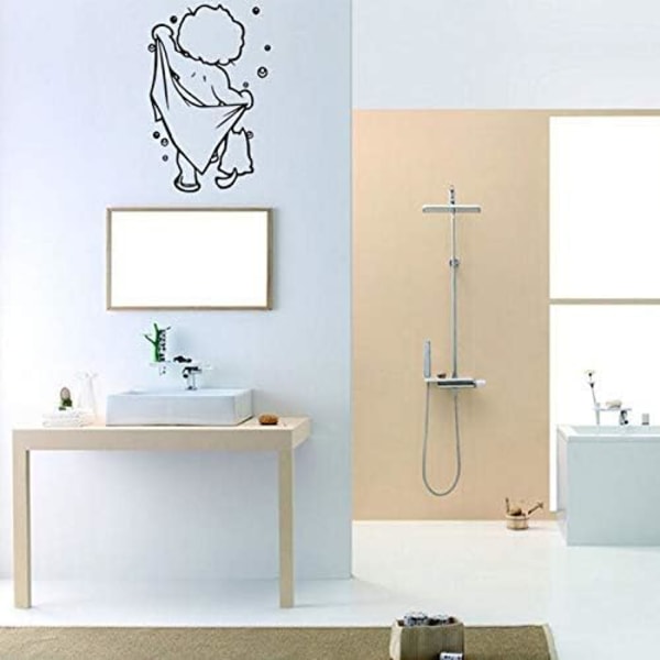 Klistermärke Konst Tvätta Väggdekor Avtagbar badrumsdekoration