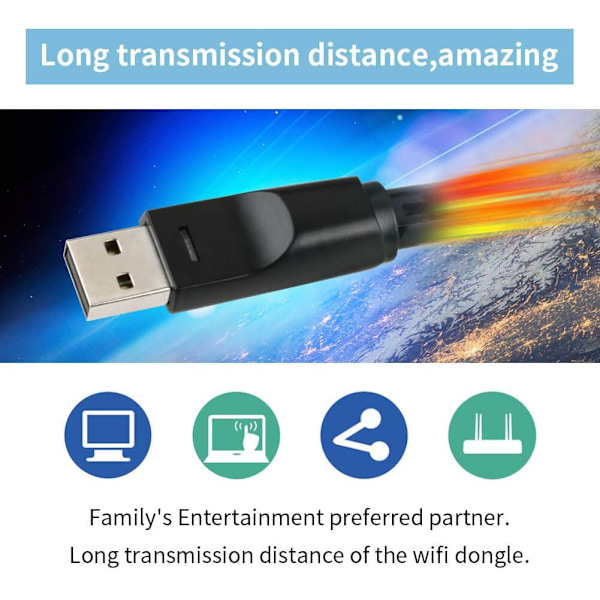 MT7601 understøtter set-top box trådløst netværkskort 150M USB 2DB