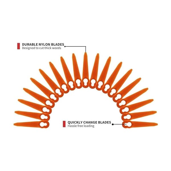 SHINING HOUSE 100-pack blad kompatibla med Stihl PolyCut 2-2 P
