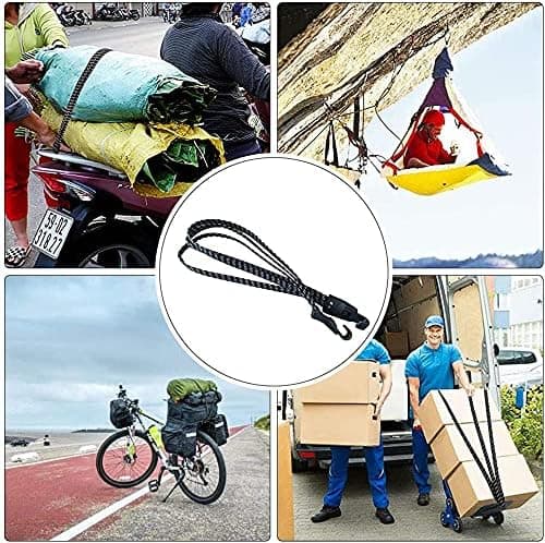 4 st Fästband för Cykelbagage, Elastisk Spännare med