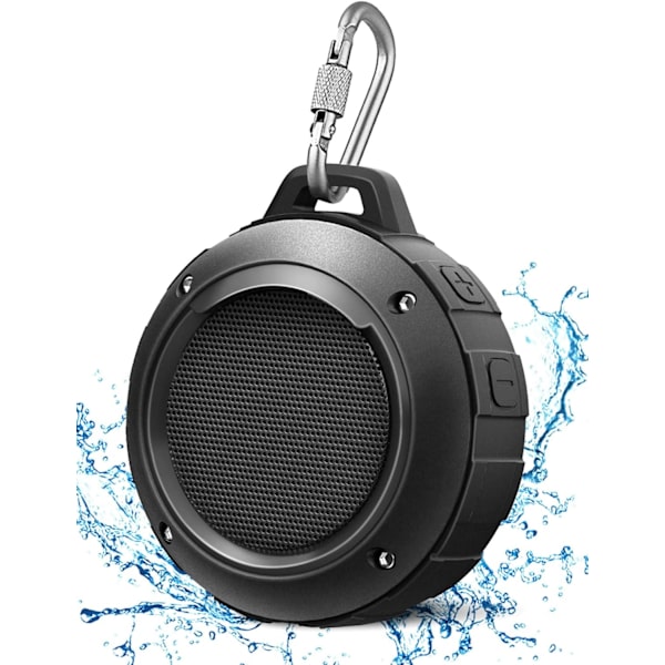 Bluetooth Duschhögtalare, IPX5 Vattentät Bärbar Trådlös