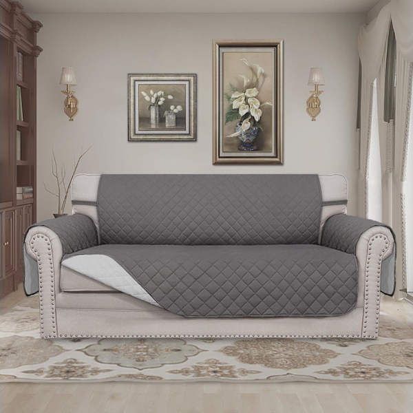 Easy-Going Sofa Cover (Oversized Loveseat, Grå/Lysegrå)