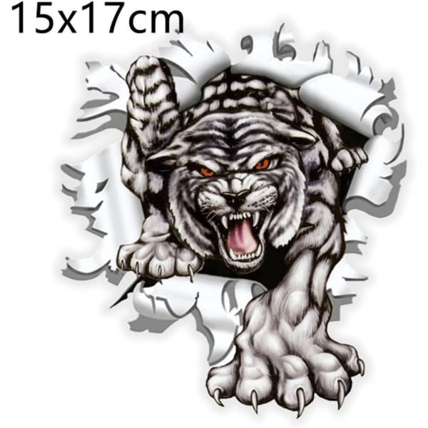 1pcs Window tiger car stickers, bullet hole tiger car stickers,