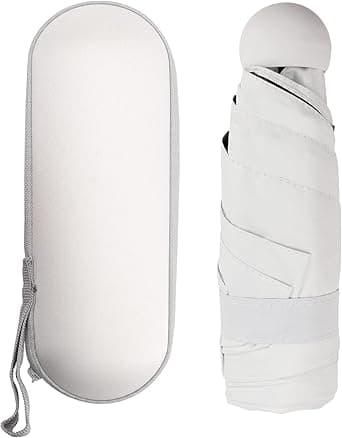 Fällbart paraply, 6 ribbor, solparaply, vindtåligt & ultralätt mini